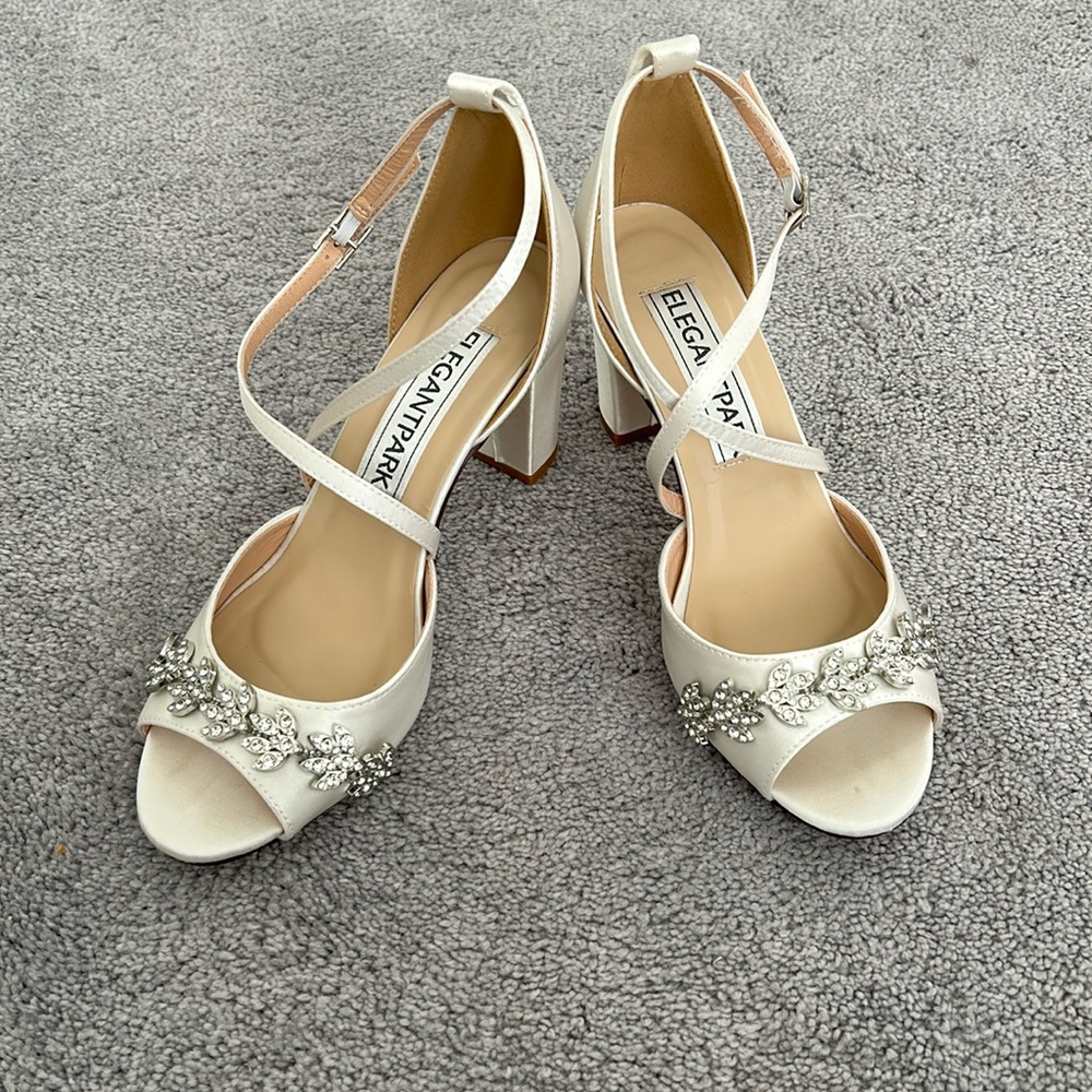 Ivory wedding shoes